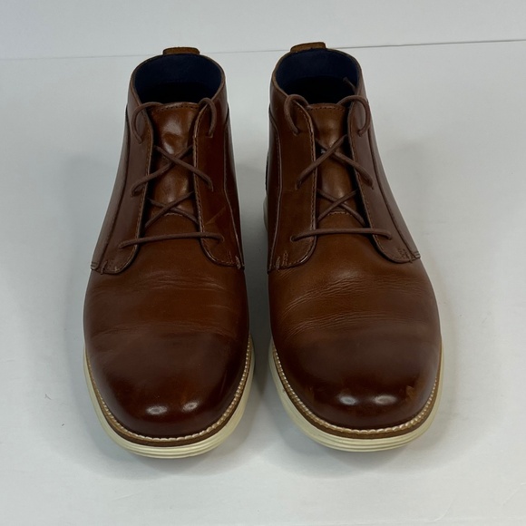 Cole Haan Original Grand Chukka Boots Woodbury & Ivory Leather Mens Size 9.5M US - Picture 2 of 8
